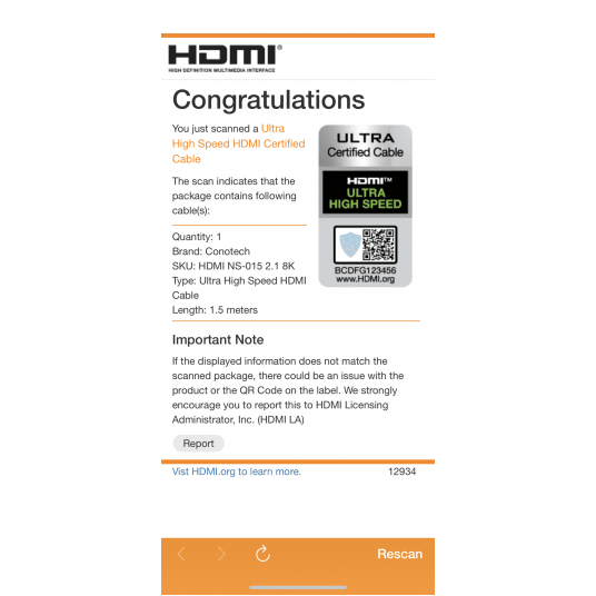 HDMI NS-015 2.1 8K 1,5m -zdjęcie numer 3