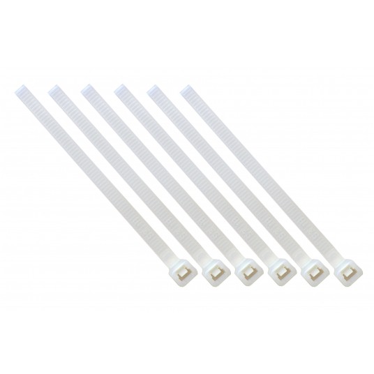 OPASKA ZACISKOWA 4,8x350mm BIAŁA 100 szt. -zdjęcie numer 2