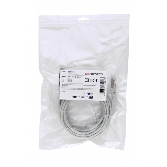 PATCH CORD F/UTP kat.5e 2m - SZARY -zdjęcie numer 5
