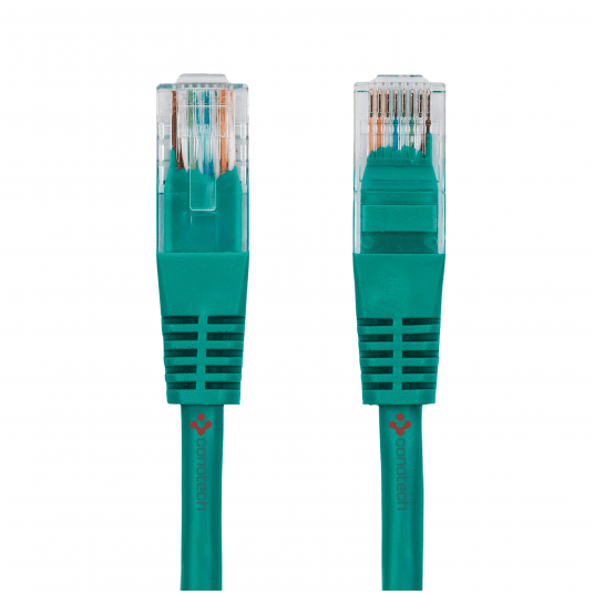 PATCH CORD U/UTP kat.5e 1m - ZIELONY -zdjęcie numer 1