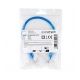 PATCH CORD U/UTP kat.5e 0,25m - NIEBIESKI -zdjęcie numer 3