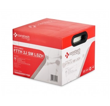 Kabel światłowodowy FTTH 2J SM LSZH 1000m