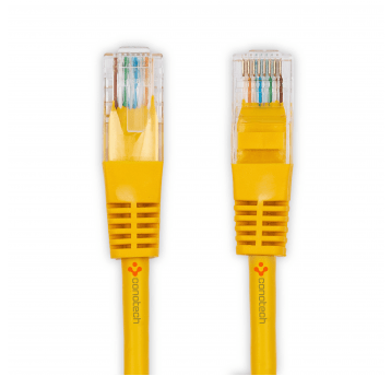 PATCH CORD U/UTP kat.5e 1m - ŻÓŁTY